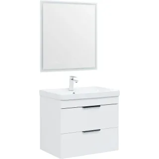 Тумба под раковину Aquanet Ирис New 310145 70 см белый глянец